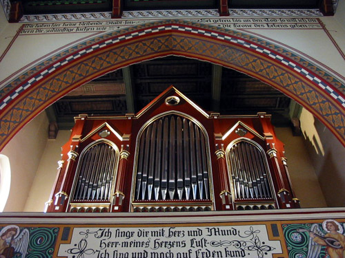 gimbsheim blick auf die orgel